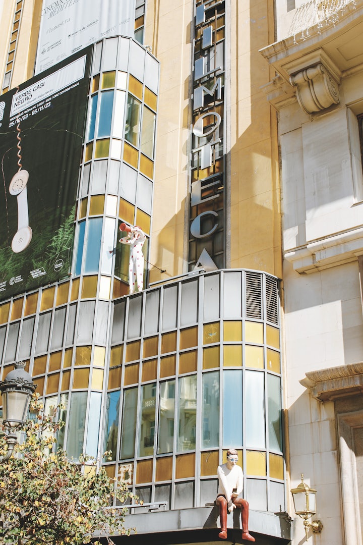 colourful façade of the Filmoteca Valencia