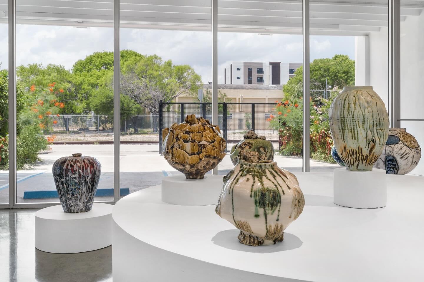 ceramic artworks at Mindy Solomon Gallery