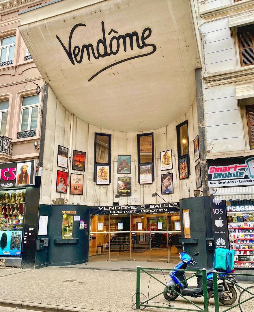 facade of Vendôme cinema in Brussels