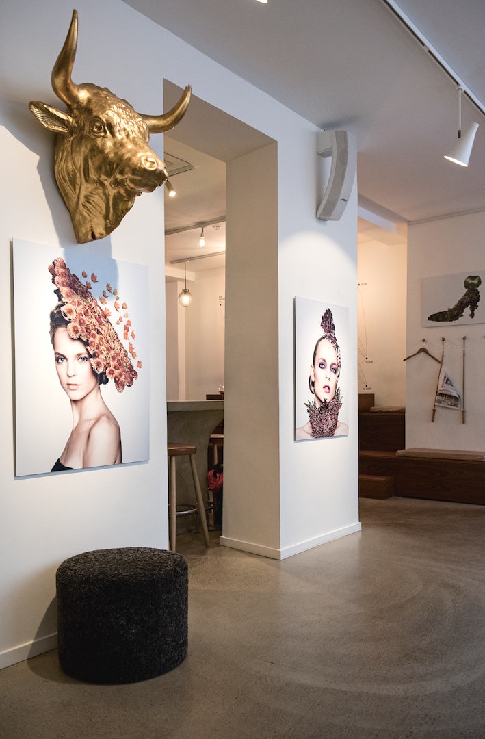 decoration and art works at Hotel SP34 in Copenhagen