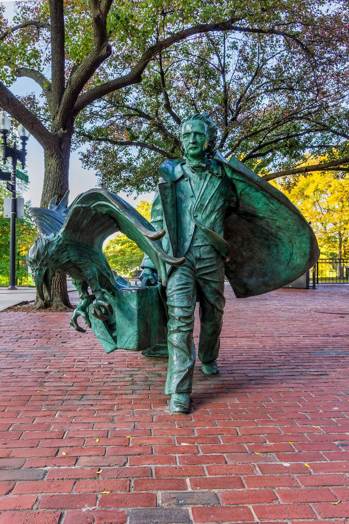 Edgar Allan Poe statue in Boston