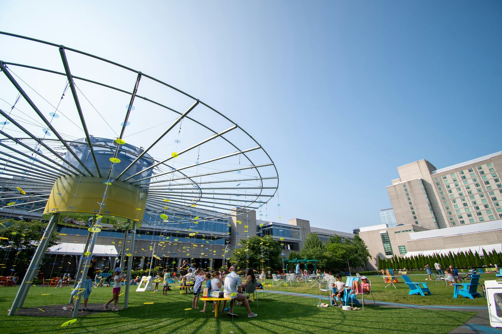 outdoor creative space at the Lawn on D Boston