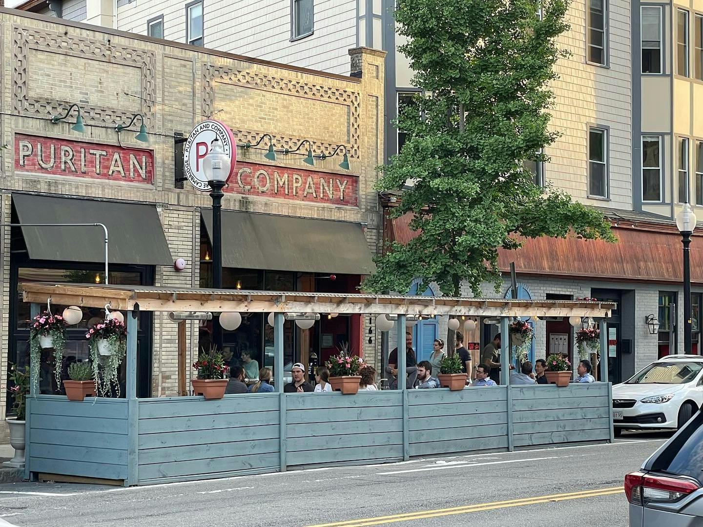 outdoor seating area of Puritan & Company