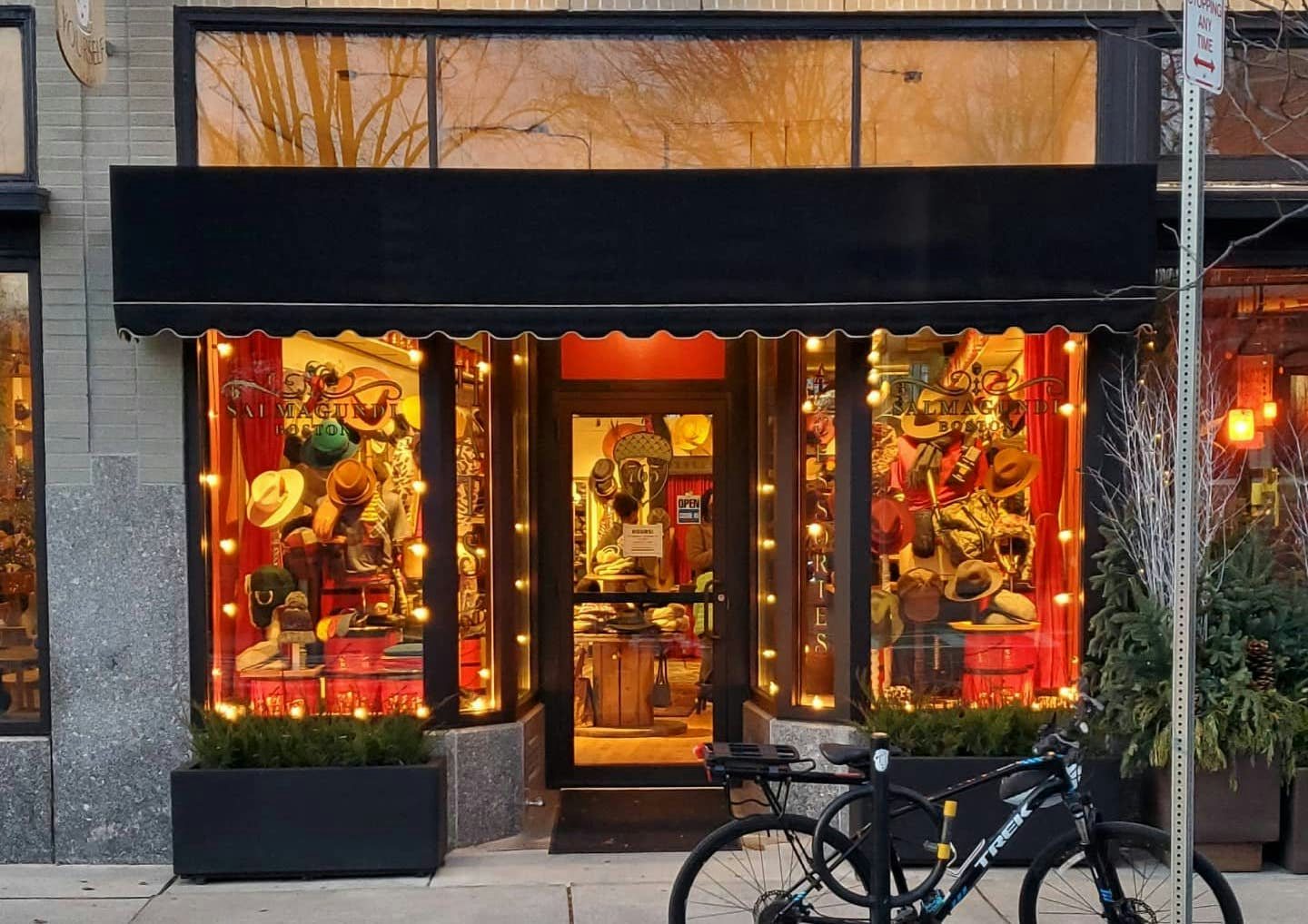 Store front of Salmagundi hat shop