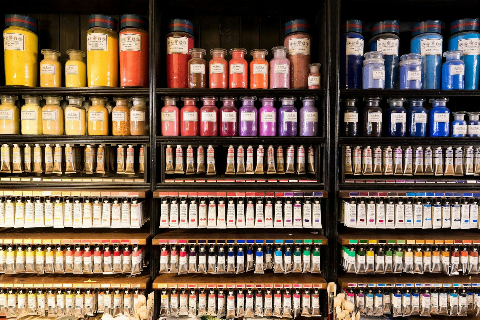 heaps of colour paints and art materials from L. Cornelissen & Son