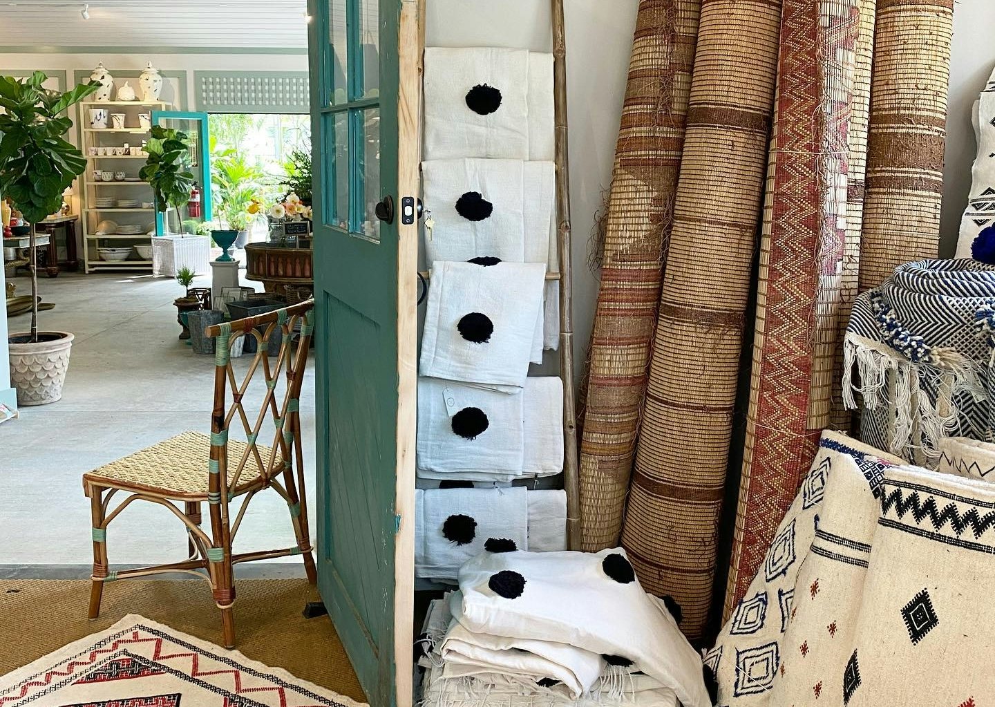 mats ands home decor at Creel and Gow NYC