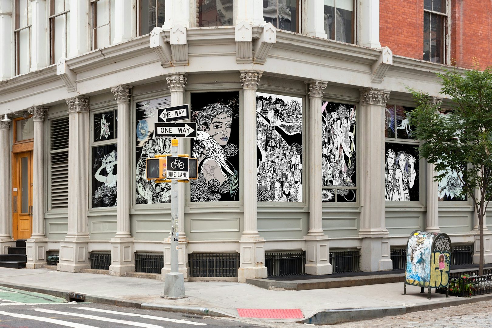 mural artwork at Leslie-Lohman museum