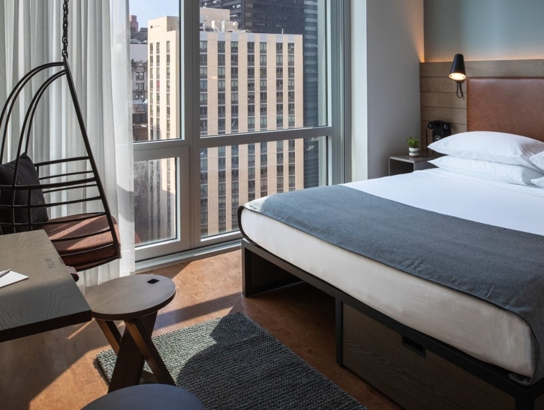 a room at the Moxy NYC Downtown