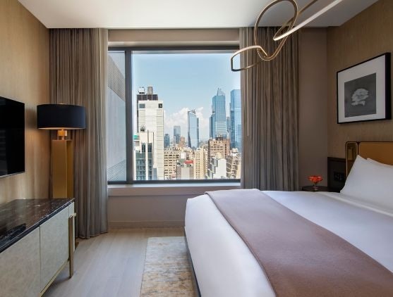 a room with a stunning view at the NYC Ritz Carlton