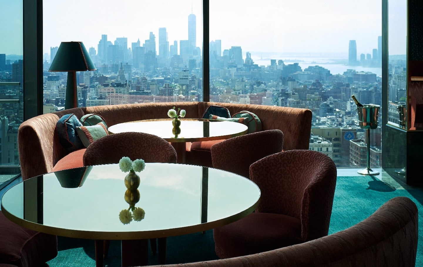 fantastic views over Manhattan from Nubeluz rooftop bar