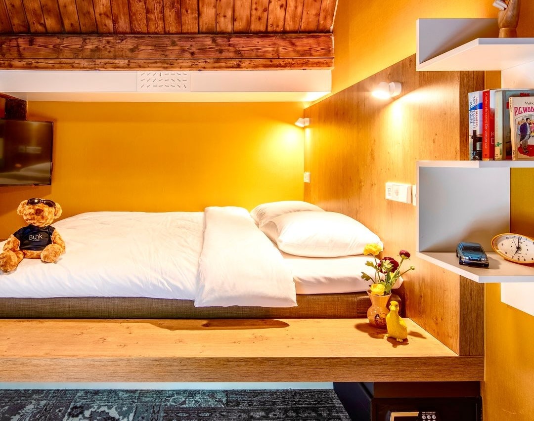 a nice modern room at BUNK hotel Amsterdam