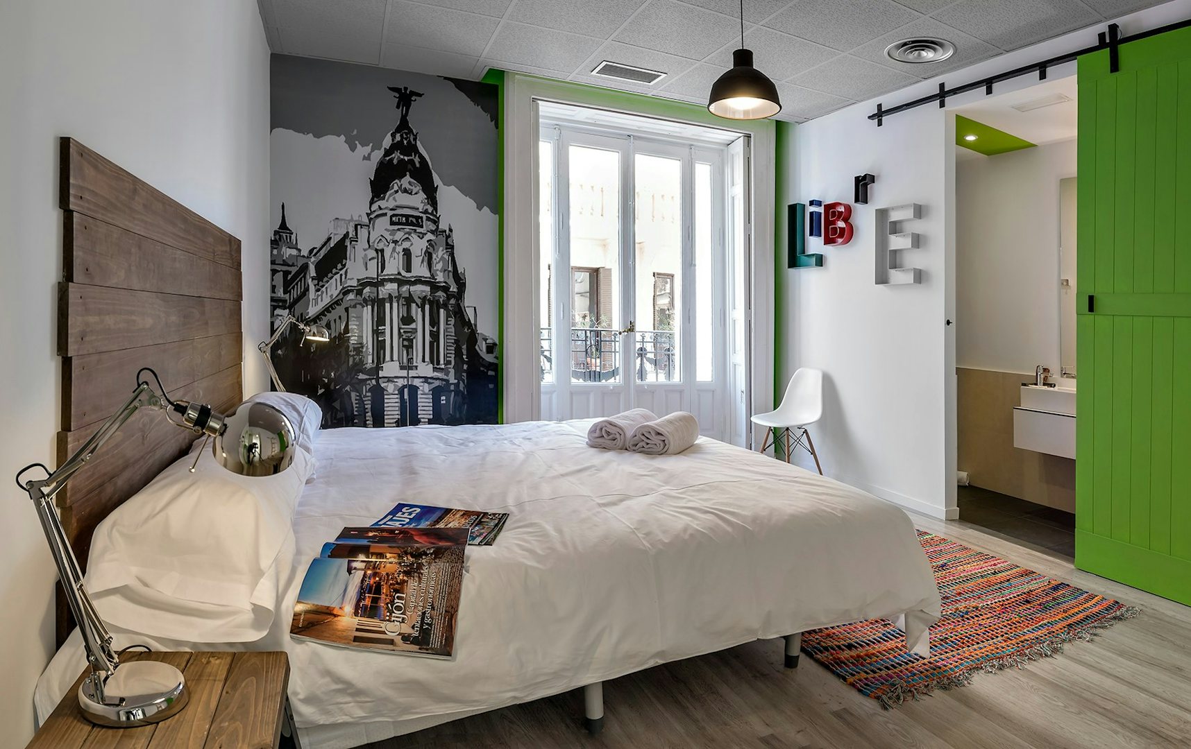 room interior of Safestay hotel