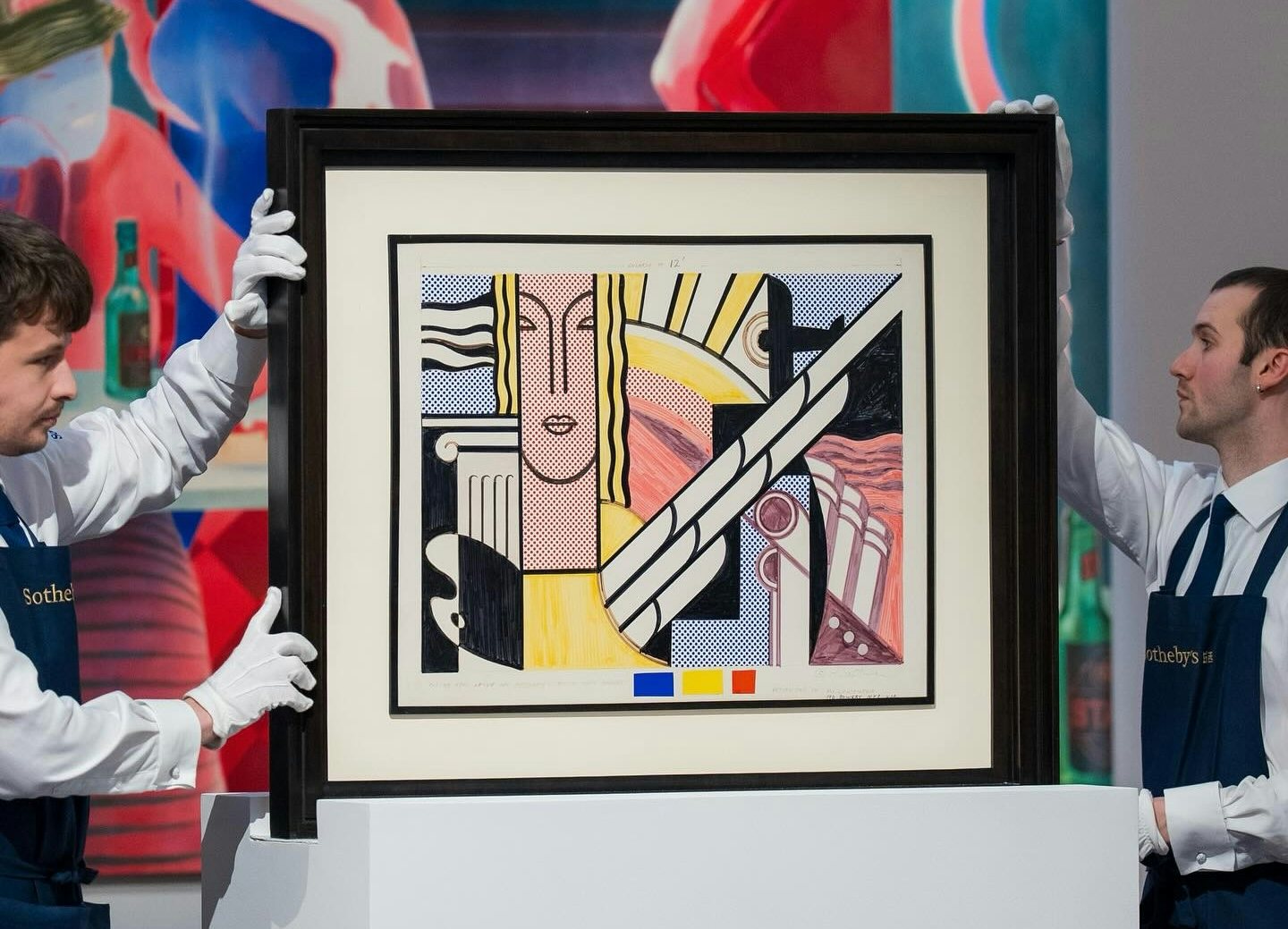 an artwork being auctioned in Sotheby's New York
