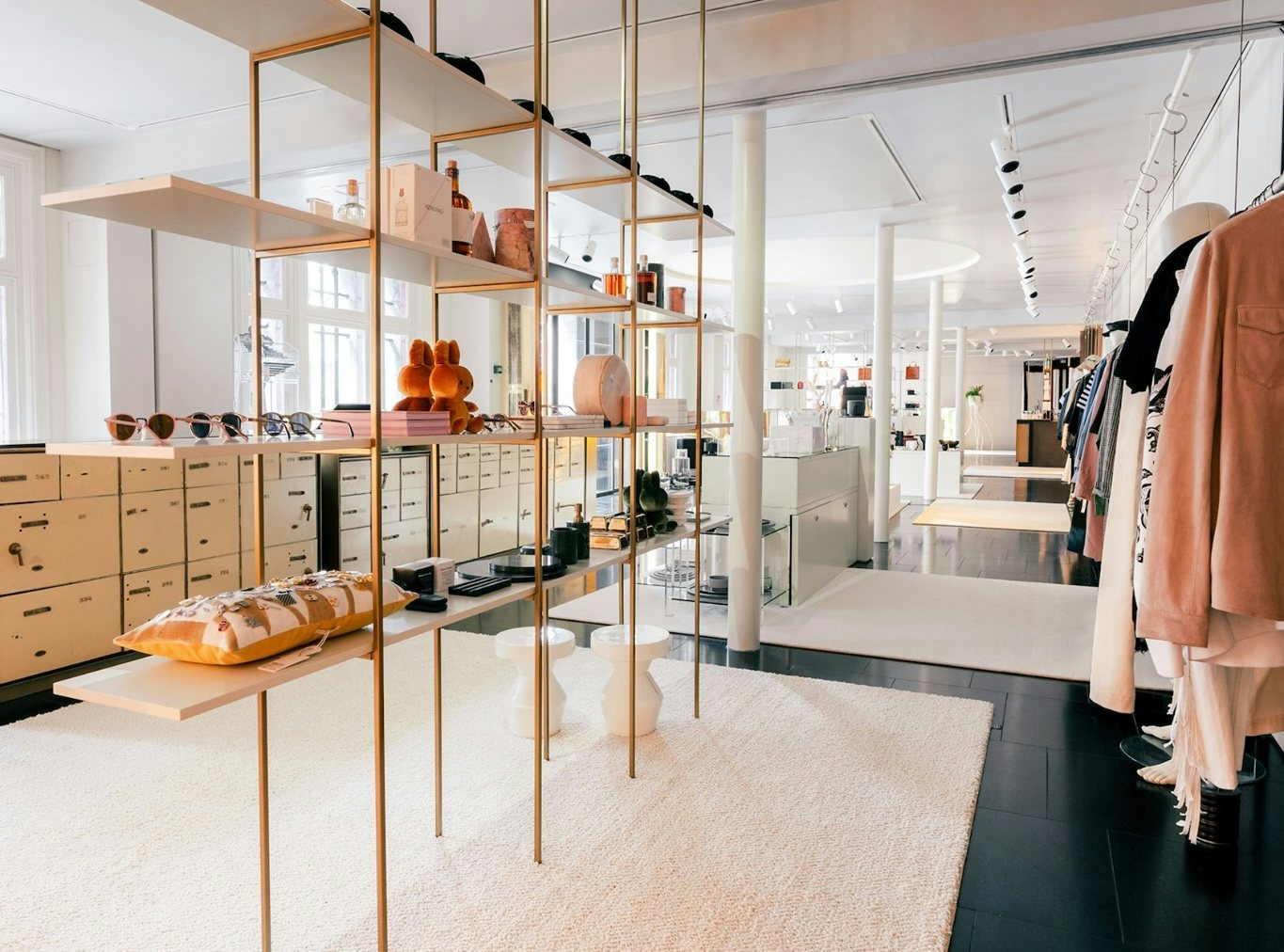 store interior and merchandise at x BANK